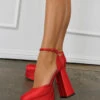 BETTER THAN EVER RED PLATFORM HEEL PUMP -Lole Clothing Shop 374D824E 88C3 4E52 BAAD A3386822BB13