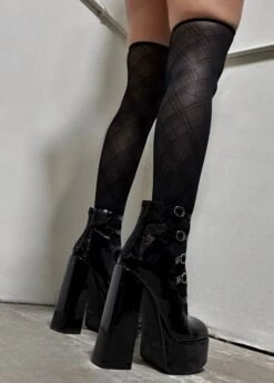 BADDIE ATTITUDE BLACK STRAPPY PLATFORM HEEL -Lole Clothing Shop Facetune 09 09 2024 07 30 23