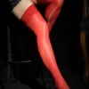 RED THIGH HIGH SHINY STOCKINGS -Lole Clothing Shop IMG 2162