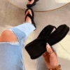 BABYGIRL PLEASE BLACK THONG SANDAL -Lole Clothing Shop ScreenShot2021 05 27at2.07.52PM