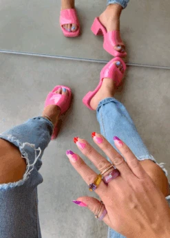 HEARTBREAKER PINK JELLY MULE SANDAL -Lole Clothing Shop ScreenShot2021 06 16at12.21.08PM