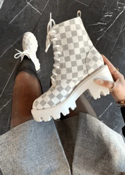 BOLD WITH AN ATTITUDE OFF WHITE BOOTS