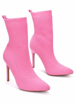 NEXT TO YOU PINK KNIT HEEL BOOT -Lole Clothing Shop ScreenShot2021 12 02at12.08.23AM