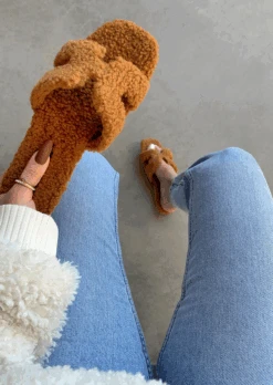 STAYING IN TAN SHERPA SLIDE SANDAL -Lole Clothing Shop ScreenShot2021 12 06at12.08.13PM