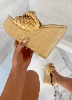 GOT NO LIMITS NUDE RAFFIA WEDGE -Lole Clothing Shop ScreenShot2022 04 12at1.31.46PM
