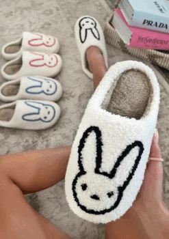 BLACK BADDIE BUNNY SLIPPERS